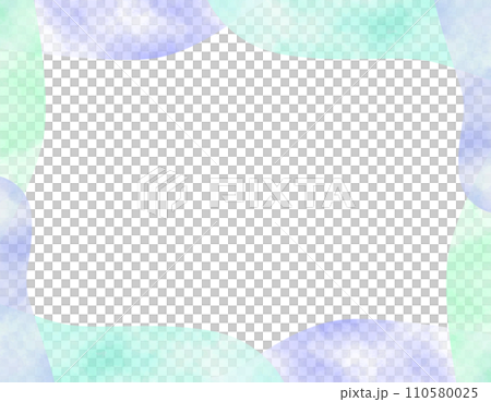 ゆるフワな水彩のフレーム　5 110580025