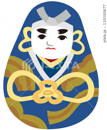 姫だるま　愛媛県　観光名所　民芸品　素材 110580677