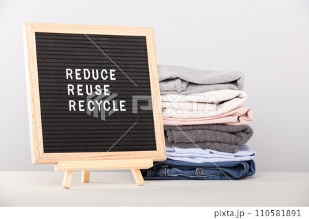 Black letter box with eco friendly motivational quote 110581891