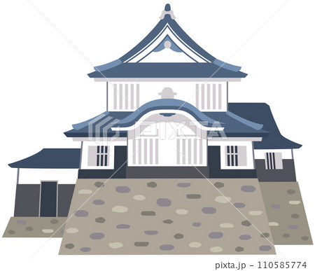 松山城　愛媛県　観光名所　名産品　素材 110585774