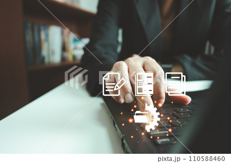 Document Management System DMS, Online document database management, Organization document Organized, automated processes to manage files, ERP enterprise efficient, business technology. Document Management System DMS, Online document database management, Organization document Organized, automated processes to manage files, ERP enterprise efficient, business technology. 110588460
