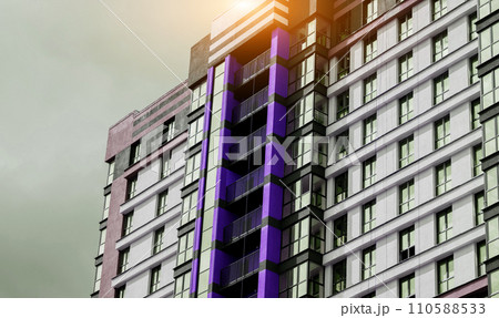 modern apartment building modern apartment building 110588533