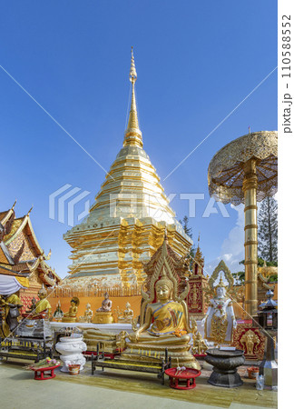 Wat Phra That Doi Suthep on the mountain top in Chiang Mai, Thailand. 110588552