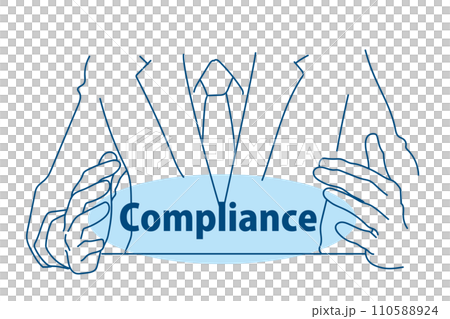 Compliance in the hands of businessmen 110588924