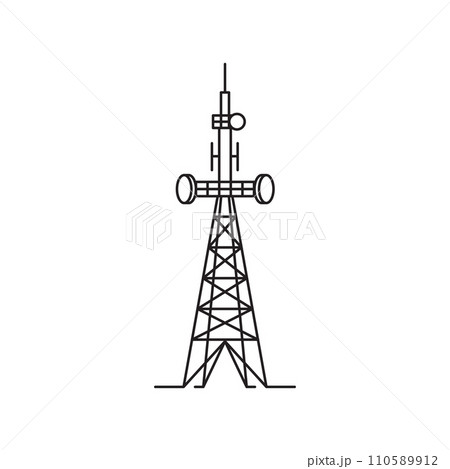 Tower icon vector illustration design 110589912