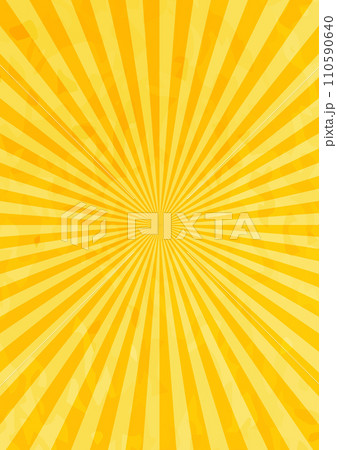 水彩風の和風な集中線 サンバースト 黄色 背景 縦 縦長 バナー 水彩風の和風な集中線 サンバースト 黄色 背景 縦 縦長 バナー 110590640
