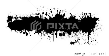 Abstract black blot object. hand drawing. Not AI. Vector illustration Abstract black blot object. hand drawing. Not AI. Vector illustration 110591438
