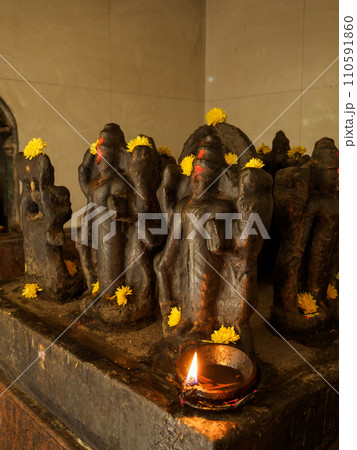インド_ヒンズー教の寺院の風景 インド_ヒンズー教の寺院の風景 110591860