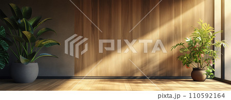 Natural Background for Presentations with Plants and Free Space , Generative AI 110592164