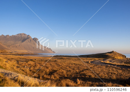 Majestic autumn mountains, East Iceland 110596246