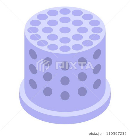 Finger clothing repair protect icon. Isometric of finger clothing repair protect vector icon for web design isolated on white background Finger clothing repair protect icon. Isometric of finger clothing repair protect vector icon for web design isolated on white background 110597253