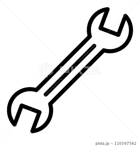 Bicycle repair key icon. Outline bicycle repair key vector icon for web design isolated on white background Bicycle repair key icon. Outline bicycle repair key vector icon for web design isolated on white background 110597562