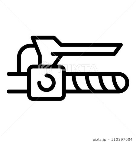 Bicycle repair brake lever icon. Outline bicycle repair brake lever vector icon for web design isolated on white background Bicycle repair brake lever icon. Outline bicycle repair brake lever vector icon for web design isolated on white background 110597604