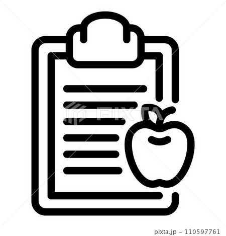 Sport nutrition diet icon. Outline sport nutrition diet vector icon for web design isolated on white background 110597761