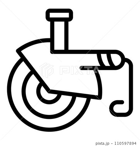 Electric grinding machine icon. Outline electric grinding machine vector icon for web design isolated on white background 110597894