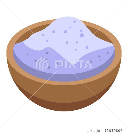 Apple pie flour icon. Isometric of apple pie flour vector icon for web design isolated on white background 110598064