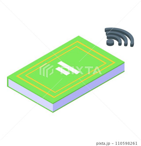 Online training book icon. Isometric of online training book vector icon for web design isolated on white background 110598261
