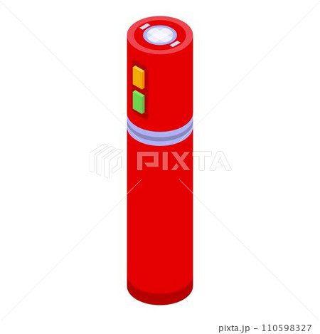 Taser stick icon. Isometric of taser stick vector icon for web design isolated on white background 110598327