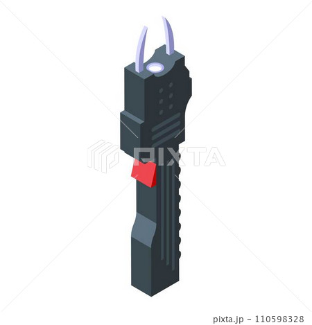 Taser icon. Isometric of taser vector icon for web design isolated on white background 110598328