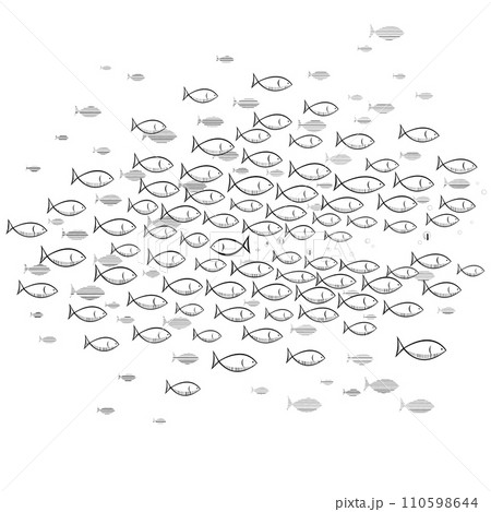 Odd fish going the wrong way 110598644