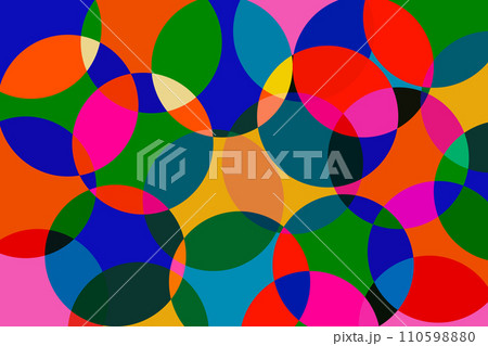 Colorful abstract backgrounds with risograph effect. Geometric circles pattern with riso print effect. Retro vector design Colorful abstract backgrounds with risograph effect. Geometric circles pattern with riso print effect. Retro vector design 110598880
