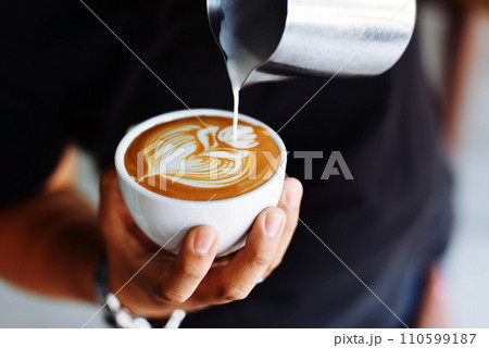 Cup of coffee background, coffee time photo Cup of coffee background, coffee time photo 110599187