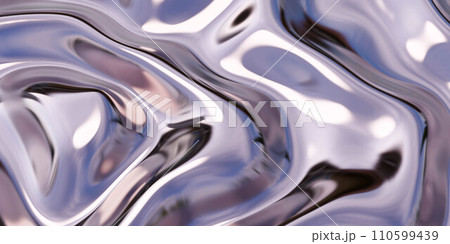 A Close-Up View of a Glass Surface 3d render illustration 110599439