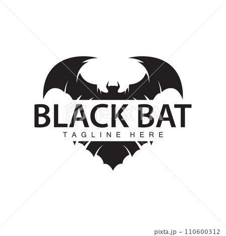 Halloween bat logo bat night animal design vector illustration template Halloween bat logo bat night animal design vector illustration template 110600312