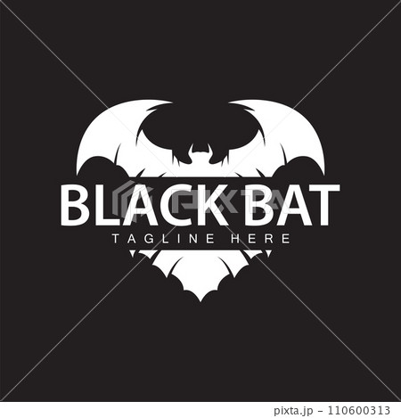 Halloween bat logo bat night animal design vector illustration template Halloween bat logo bat night animal design vector illustration template 110600313