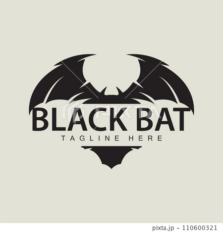 Halloween bat logo bat night animal design vector illustration template Halloween bat logo bat night animal design vector illustration template 110600321