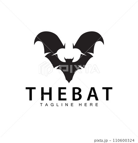 Halloween bat logo bat night animal design vector illustration template Halloween bat logo bat night animal design vector illustration template 110600324