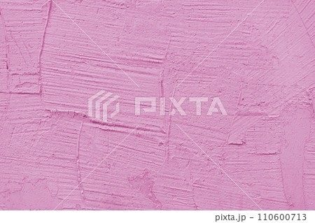 Stucco plaster surface background texture of pink painted cement, concrete wall Stucco plaster surface background texture of pink painted cement, concrete wall 110600713