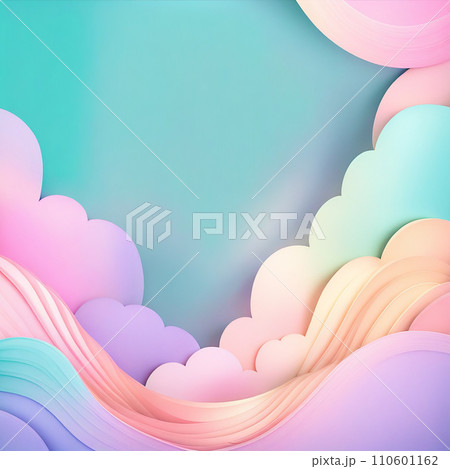 Abstract Aesthetic pastel background and texture. Design colorful gradient background for use. 110601162