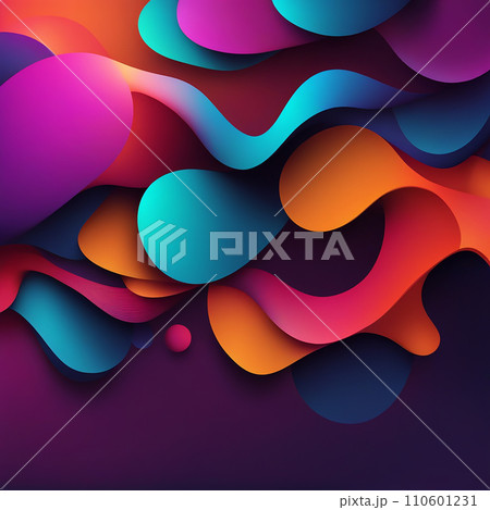 Abstract modern colorful blob background and texture. Design colorful blob shape background for use. 110601231