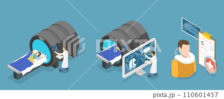 3D Isometric Flat Vector Illustration of Diagnostic Radiology 3D Isometric Flat Vector Illustration of Diagnostic Radiology 110601457