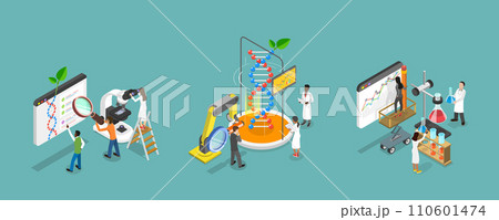 3D Isometric Flat Vector Illustration of Science Research 3D Isometric Flat Vector Illustration of Science Research 110601474