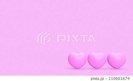 The tree pink heart for love or valentine concept 3d rendering. The tree pink heart for love or valentine concept 3d rendering. 110601674