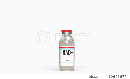 The Nicotinamide adenine dinucleotide (NAD+) for medical or sci concept 3d rendering. 110601675