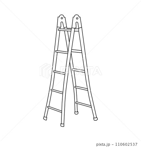 Folding ladder icon Folding ladder icon 110602537