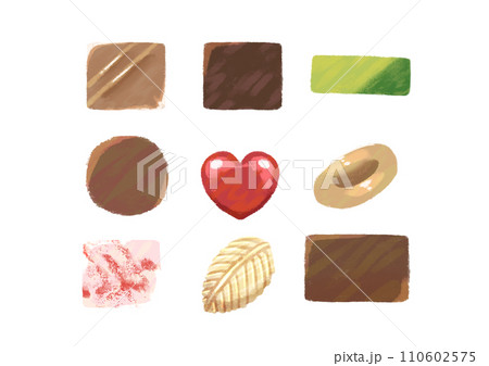 シンプルなチョコレートのイラスト 110602575
