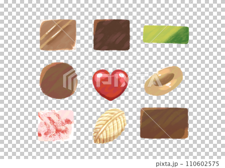 シンプルなチョコレートのイラスト 110602575