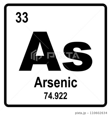 Arsenic element icon 110602634