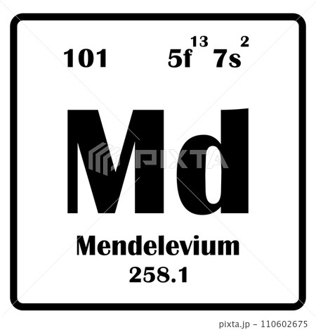 Element Mendelevium icon 110602675