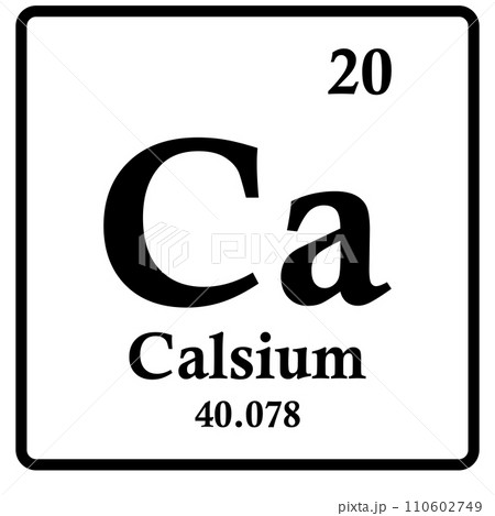 Calcium symbol icon Calcium symbol icon 110602749