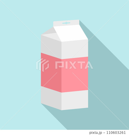 Juice pack icon. Flat illustration of juice pack vector icon for web design 110603261