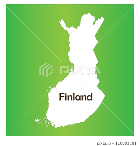 Finland map icon 110603381