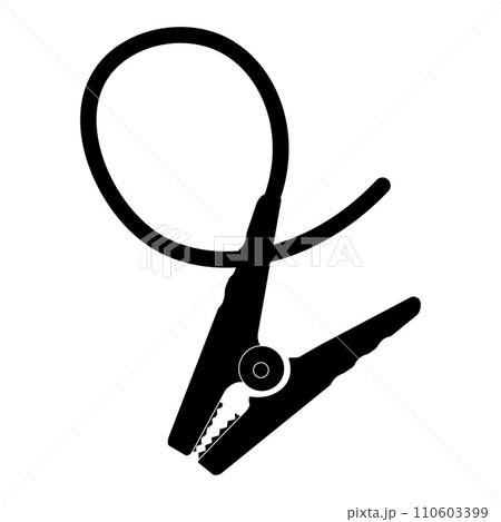 Car Battery power jumper cable icon 110603399