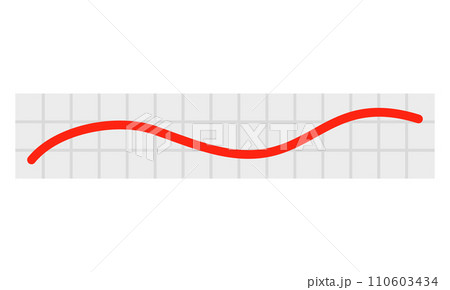 Red linear graph chart icon. Flat illustration of red linear graph chart vector icon for web design Red linear graph chart icon. Flat illustration of red linear graph chart vector icon for web design 110603434