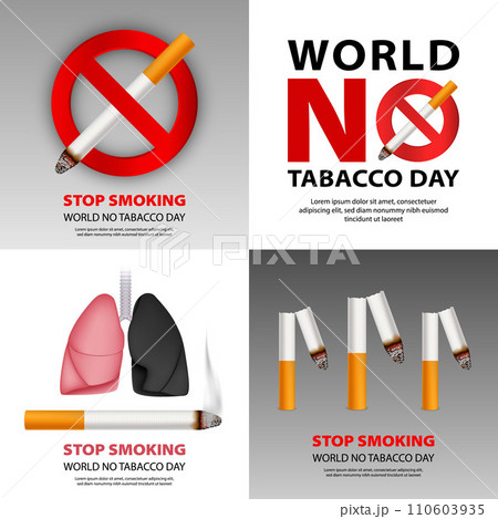 Public no smoking banner set. Realistic illustration of public no smoking vector banner set for web design Public no smoking banner set. Realistic illustration of public no smoking vector banner set for web design 110603935
