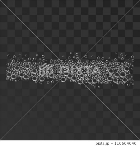 Foam bubbles icon. Realistic illustration of foam bubbles vector icon for web design 110604040
